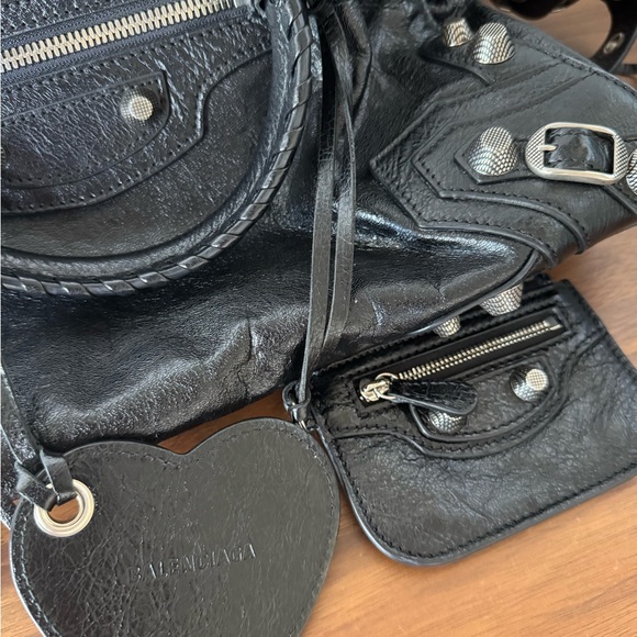 Black Leather Women's Bag - Picture 3 of 4